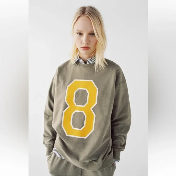 ππππ Washed Vintage look Sweatshirt Size L - Picture 10 of 10